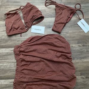 Brand New! Never been used montce swim 3 piece set.